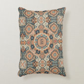 モロッコカラフル伝統的ラグ模様 アクセントクッション (正面(垂直))