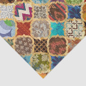 モロッコカラフル金ゴールドクールパターン分離 薄葉紙 (詳細)