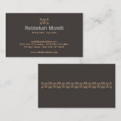 モロッコカードが温かい名刺で花開く 名刺 (正面/裏面)