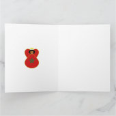 モロッコクリスマスエンジェルパーソナライズされた国旗 カード (内部)