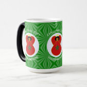 モロッコクリスマスエンジェルパーソナライズされた国旗 モーフィングマグカップ (正面左)