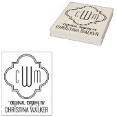 モロッコクローバー3イニシャルビジネスパッケージ ラバースタンプ (押印)