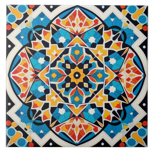 モロッコクールスタイルパターン タイル (正面)