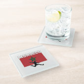 モロッコサッカーサッカー代表 ガラスコースター (アングル)