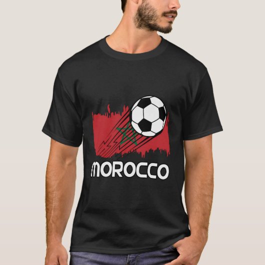 モロッコサッカーファン Tシャツ (正面)