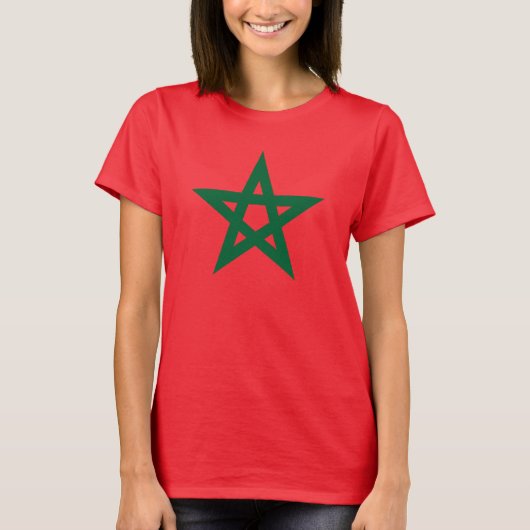 モロッコサッカー国旗 Tシャツ (正面)