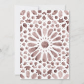 モロッコジオメトリックタイル結婚式招待状 招待状 (裏面)