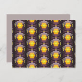 モロッコスタイルの幾何学的はがき ポストカード (正面/裏面)