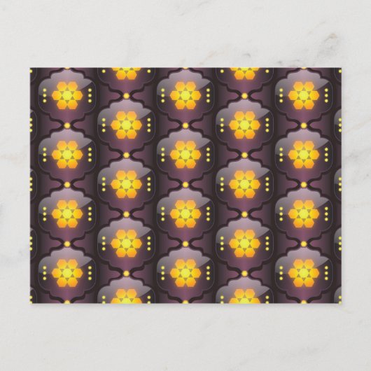 モロッコスタイルの幾何学的はがき ポストカード (正面)