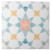 モロッコスタイルタイル(青と灰色) タイル (正面)