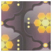 モロッコスタイル幾何学的プリント織物 ファブリック (クローズアップ)