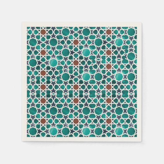 モロッコスタイル紙ナプキン スタンダードカクテルナプキン (正面)