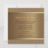 モロッコスターディナーパーティー金ゴールド招待状 招待状 (裏面)