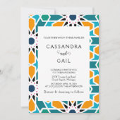 モロッコゼリジ結婚式招待状 招待状 (正面)