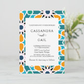 モロッコゼリジ結婚式招待状 招待状 (スタンド正面)