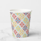 モロッコタイルのパタカラフルーン 紙コップ (裏面)