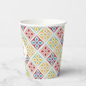 モロッコタイルのパタカラフルーン 紙コップ (左)