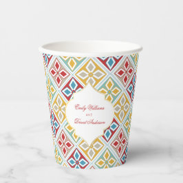 モロッコタイルのパタカラフルーン 紙コップ
