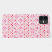 モロッコタイルのピンク色の水彩 Case-Mate iPhoneケース (裏面(横))