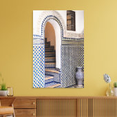 モロッコタイルの入り口 キャンバスプリント (インサイチュ (リビング))