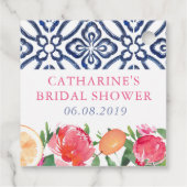 モロッコタイルカラフル柑橘系シャワーサンキュー フェイバータグ (裏面)