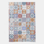 モロッコタイルカラフル キッチンタオル (縦)