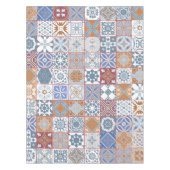 モロッコタイルカラフル テーブルクロス (正面)