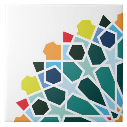 モロッコタイルデザイン付きセラミックタイル タイル (正面)