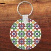 モロッコタイルパターンツェルリゲイスライ伝統的ズム キーホルダー (正面)