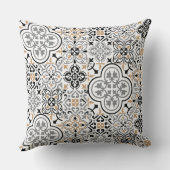 モロッコタイルパターン装飾用クッション クッション (裏面)