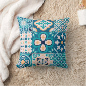 モロッコタイルパターン クッション (ブランケット)