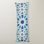 モロッコタイルパターン ボディピロー (裏面 (縦))