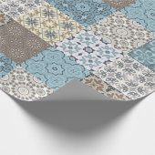 モロッコタイルパターン ラッピングペーパー (角)