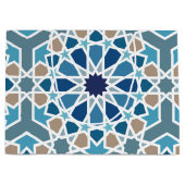 モロッコタイルパターン ラージペーパーバッグ (正面)