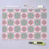 モロッコタイルパターン 薄葉紙 (クラフト)