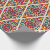 モロッコタイルラッピング紙 ラッピングペーパー (角)