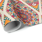 モロッコタイルラッピング紙 ラッピングペーパー (ロールコーナー)