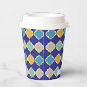 モロッコタイル王室のブルーゴールデン結婚ズ 紙コップ (右)