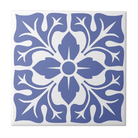 モロッコタイル7 (青) タイル (正面)