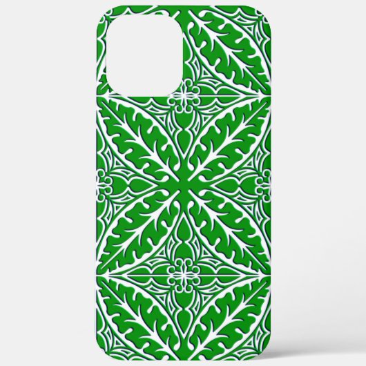 モロッコタイル – エメラルドグリーンと白 Case-Mate iPhoneケース (裏面)