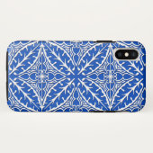 モロッコタイル - コバルトブルーとホワイト Case-Mate iPhoneケース (裏面(横))