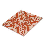 モロッコタイル – コーラルオレンジと桃 タイル (側面)