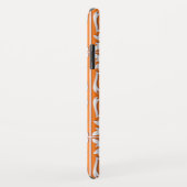 モロッコタイル – コーラルオレンジと白 Case-Mate iPhoneケース (裏面/右)