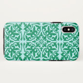 モロッコタイル – ターコイズとアクア Case-Mate iPhoneケース (裏面(横))