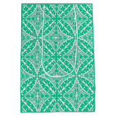 モロッコタイル – ターコイズと白 ミディアムペーパーバッグ (裏面)