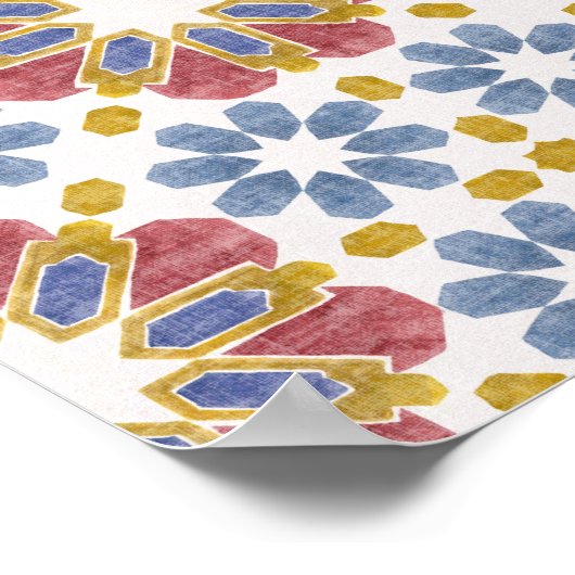 モロッコタイル ポスター (角)