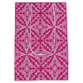 モロッコタイル – マゼンタおよび白 ミディアムペーパーバッグ (裏面)