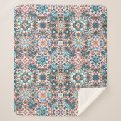 モロッコタイル，モザイク，カラフルアート シェルパブランケット (正面)