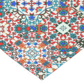 モロッコタイル，モザイク，カラフルアート ミディアムテーブルランナー (コーナー)