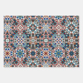モロッコタイル，モザイク，カラフルアート ラッピングペーパーシート (正面3)